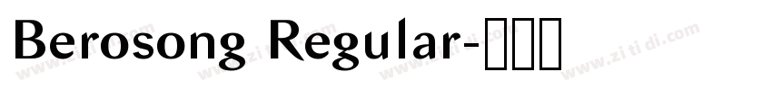 Berosong Regular字体转换 Berosong Regular字体转换